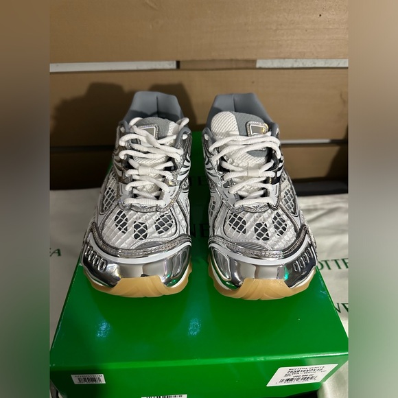 Bottega venneta women’s orbit metallic mesh sneakers size 40/10 - Picture 8 of 10